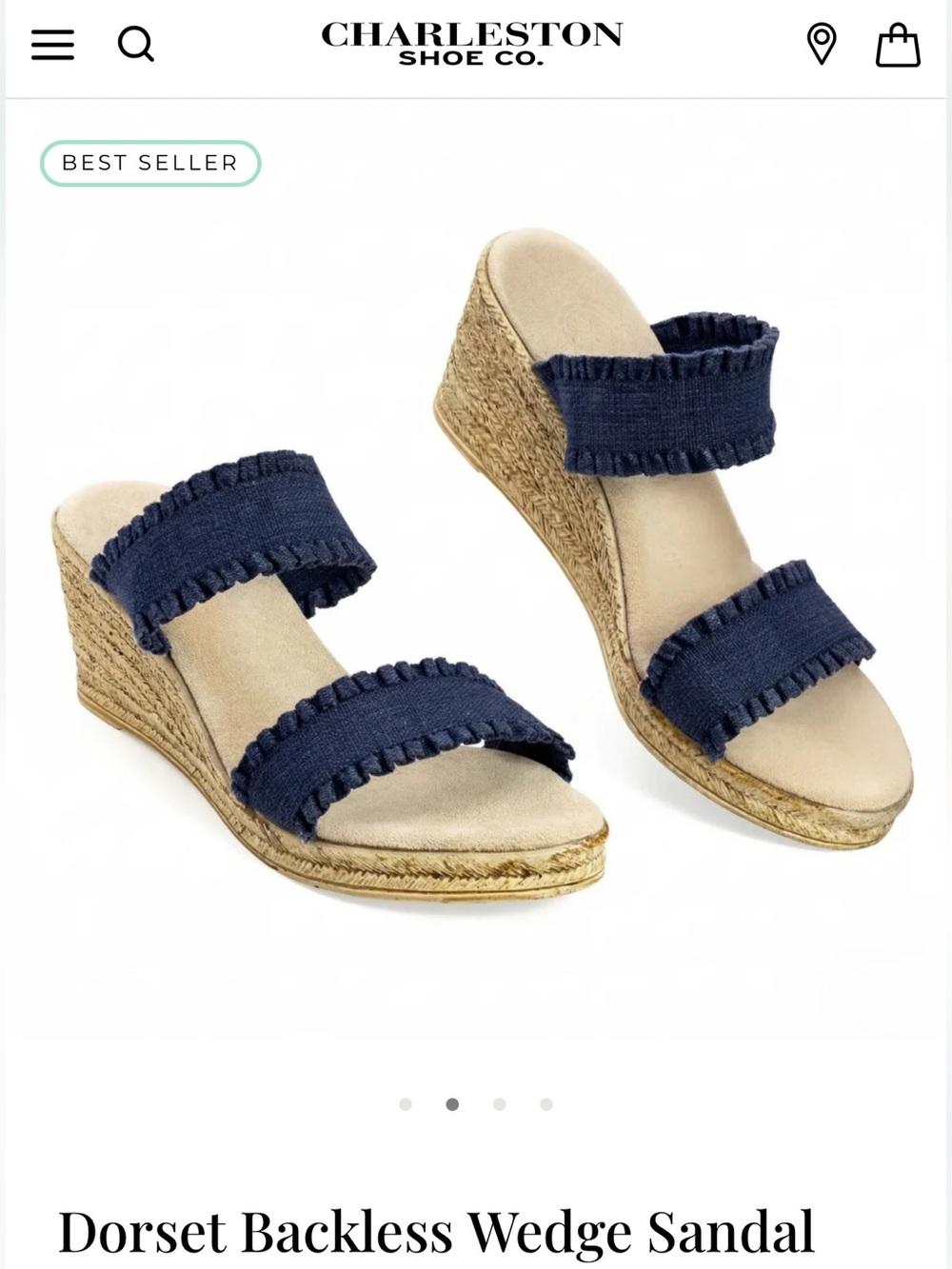 Dorset Backless Wedge Sandal